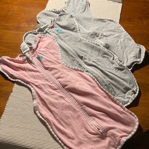 3 Love To Dream swaddles or sleep sacks